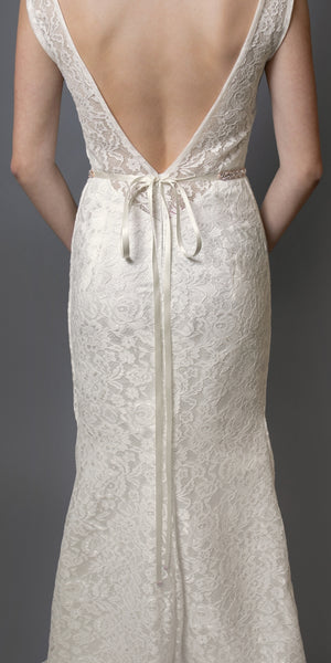 4610BT-I-RG Ivory/Rose Gold BELT by Mariell