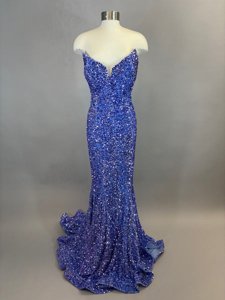 Portia and Scarlett Prom Dress PS21208 Ocean Blue